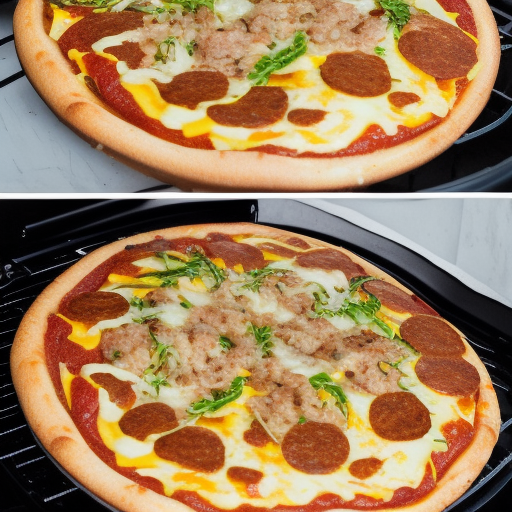 Air-Fryer Sausage Pizza